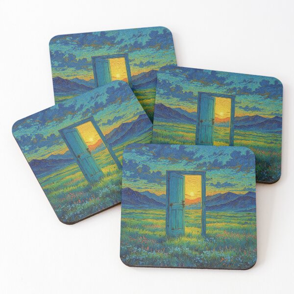 Item preview, Open Door to Sunset Meadow Landscape designed and sold by MoonPetal1.
