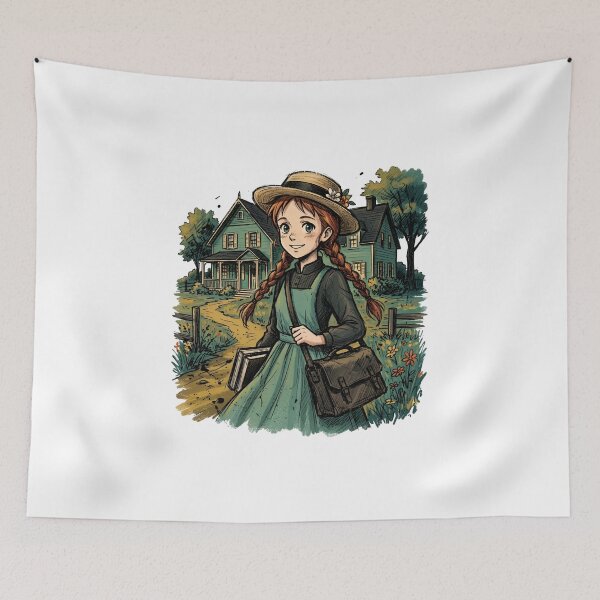 Item preview, Anne Of Green Gables Vintage House Satchel Illustration designed and sold by Fenay Designs.