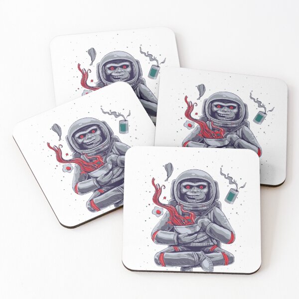 Item preview, Funny Astronaut Monkey Eating Noodles in Space Sweatshirt Design designed and sold by SumeetCreativeArt.
