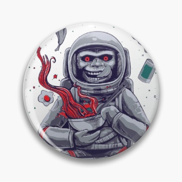 Item preview, Funny Astronaut Monkey Eating Noodles in Space Sweatshirt Design designed and sold by SumeetCreativeArt.