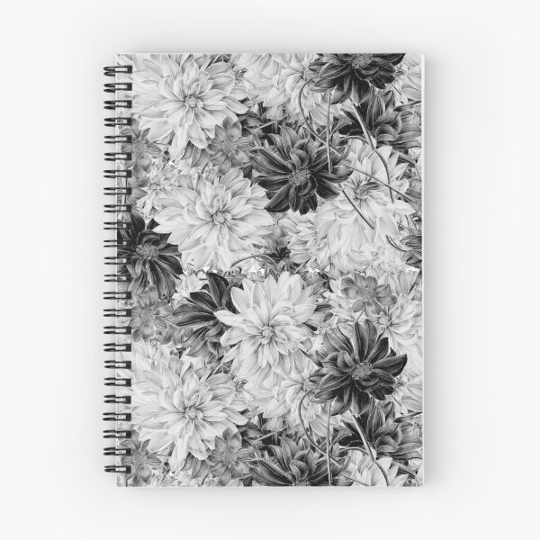 Item preview, Classic Black and White Vintage Flowers  designed and sold by PatternTitan.