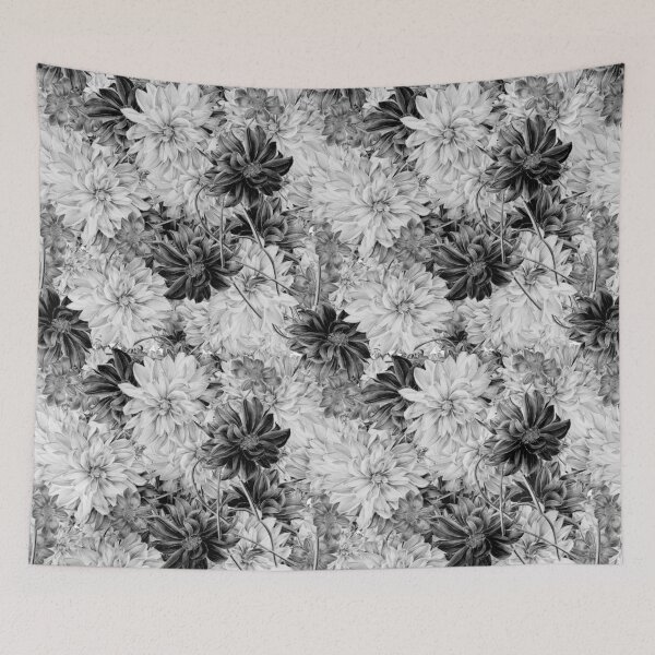Item preview, Classic Black and White Vintage Flowers  designed and sold by PatternTitan.