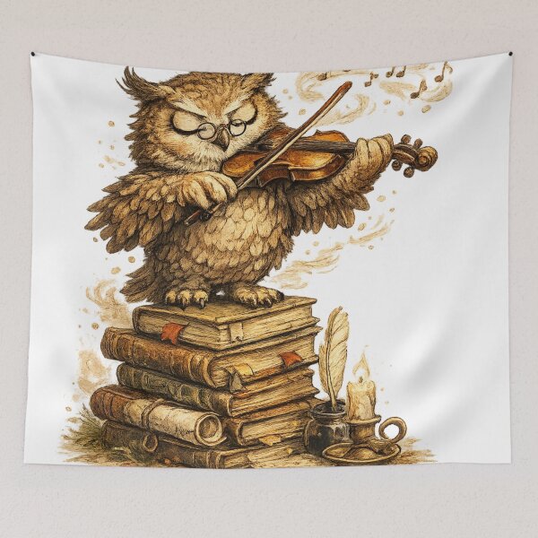 Item preview, Wise Owl Violinist designed and sold by photoparadise22.