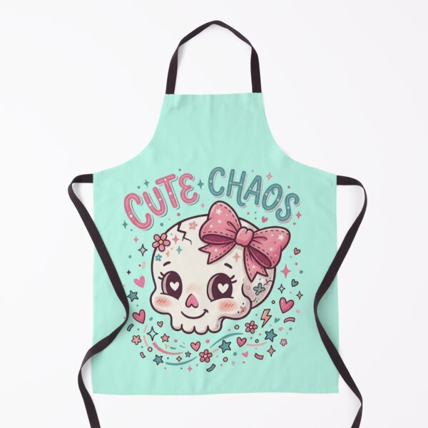 Item preview, Cute chaos skeleton skull with pink bow designed and sold by DoneAndDusted.