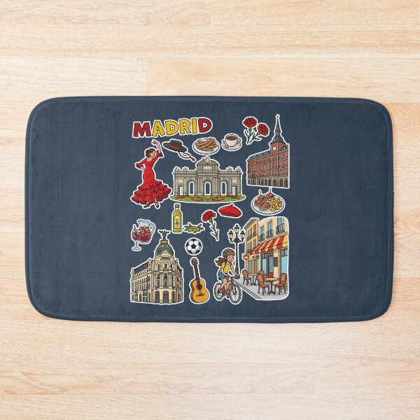Item preview, Madrid Spain Stickers - Iconic Landmarks, Flamenco & Spanish Food Art designed and sold by mashmosh.