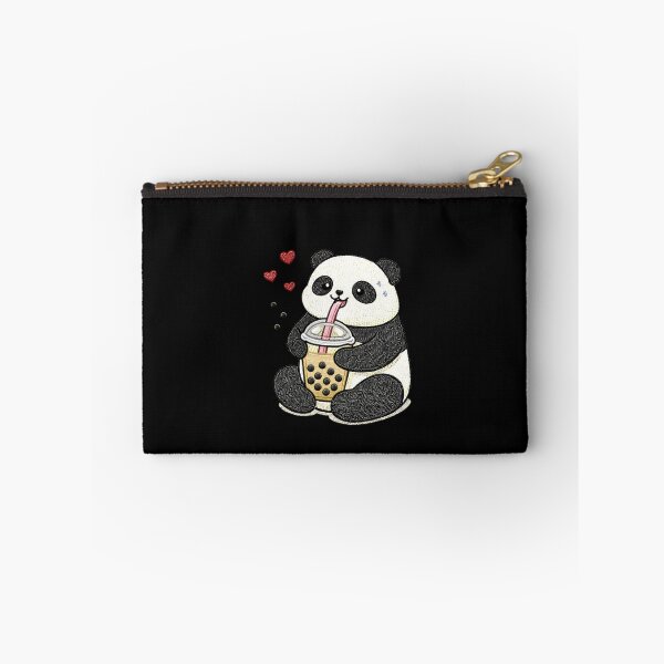 Item preview, Cute Panda Bubble Tea Embroidery Patch – Kawaii Panda Drinking Boba Milk Tea – Happy Boba Lover Animal Design designed and sold by ColorSplash123.