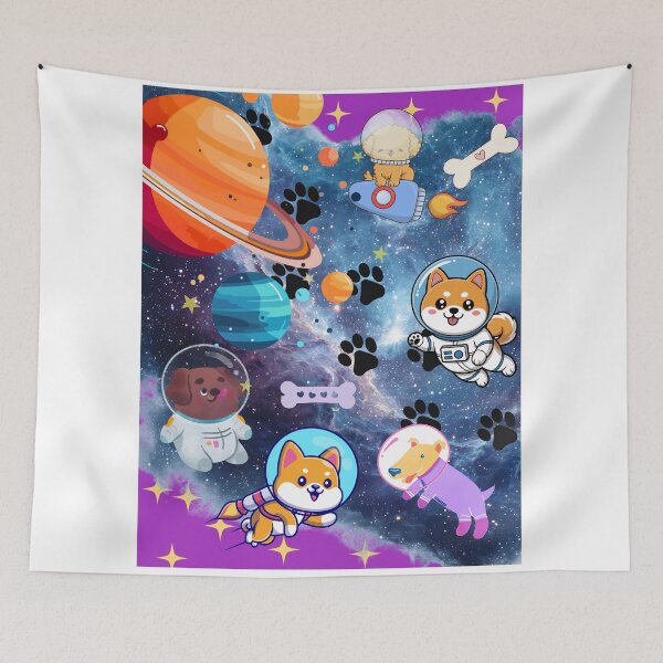 Item preview, Dogs in Space designed and sold by ArtByTrishiaK.