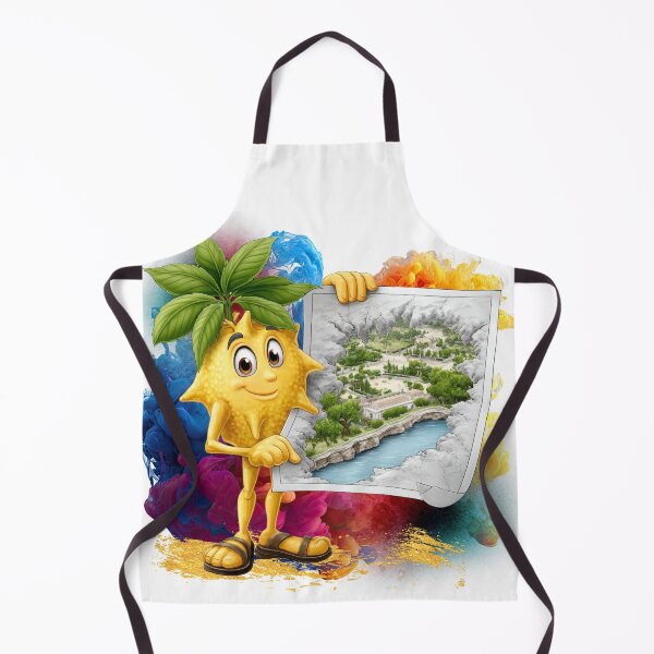 Item preview, Cute Pineapple Character Holding Map | Funny Tropical Fruit Cartoon designed and sold by ChenEngEng.
