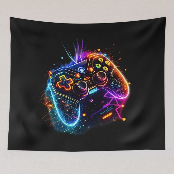 Item preview, Game On Gaming Controller Neon Design designed and sold by Gezonde-Voeding.