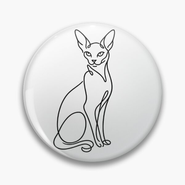 Item preview, Sphynx Cat One Line Heart – Minimalist Cat Love T-Shirt Design  Main Tag designed and sold by IrynaLineArt.