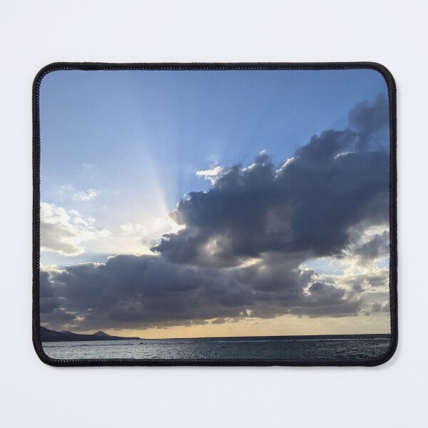Item preview, Crepuscular Rays Through Storm Clouds, Las Canteras Beach designed and sold by LavaAndLight.