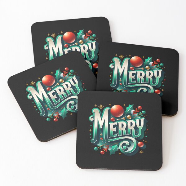 Item preview, Merry Christmas Retro Typography – Varsity Holiday Graphic designed and sold by artedigital99.