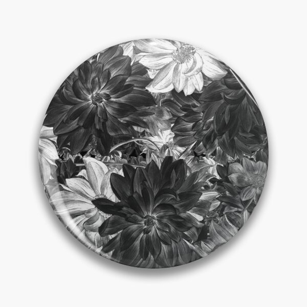 Item preview, Inverse Classic Black and White Vintage Flowers  designed and sold by PatternTitan.