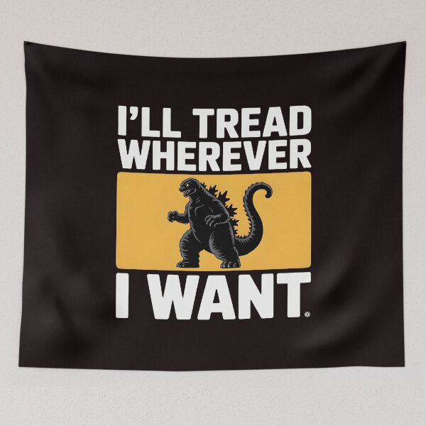Item preview, I'll Tread Wherever I Want – Cat Lovers Funny Quote Design designed and sold by Redgiant87x.
