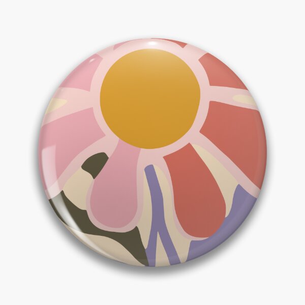 Artikelvorschau, Stilisierte Blume mit rosa und roten Blütenblättern entworfen und verkauft von Artify Walls.