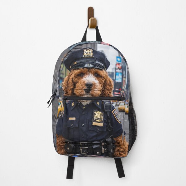 Item preview, Cockapoo Police Officer in Times Square designed and sold by Paul Thompson Photography.
