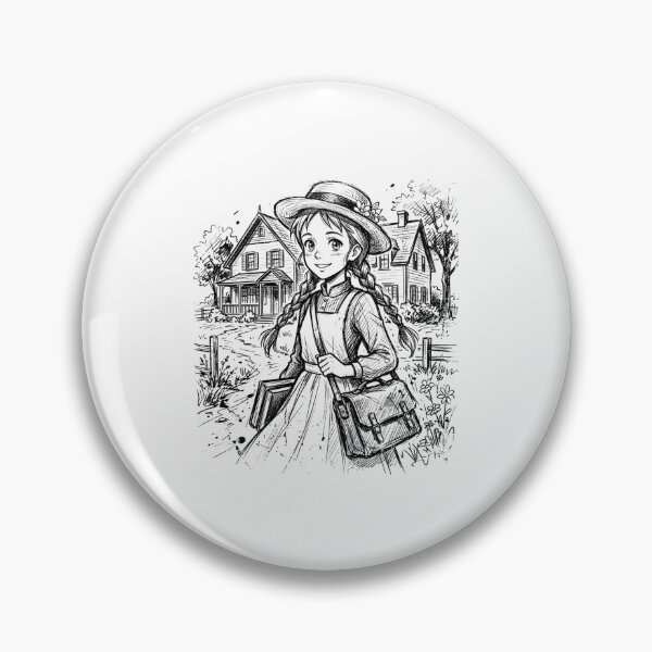 Item preview, Anne Of Green Gables Vintage House Sketch Illustration designed and sold by Fenay Designs.