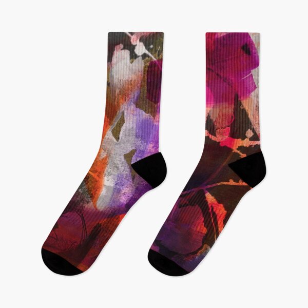 Item preview, Fuchsia Fusion - Vibrant Magenta and Purple Abstract Splatter designed and sold by NickDedidis.