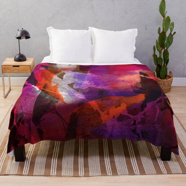 Item preview, Fuchsia Fusion - Vibrant Magenta and Purple Abstract Splatter designed and sold by NickDedidis.