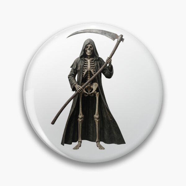 Item preview, Grim Reaper Skeleton with Scythe – Dark Hooded Death Skull Gothic Design designed and sold by Cauldron Crafts.