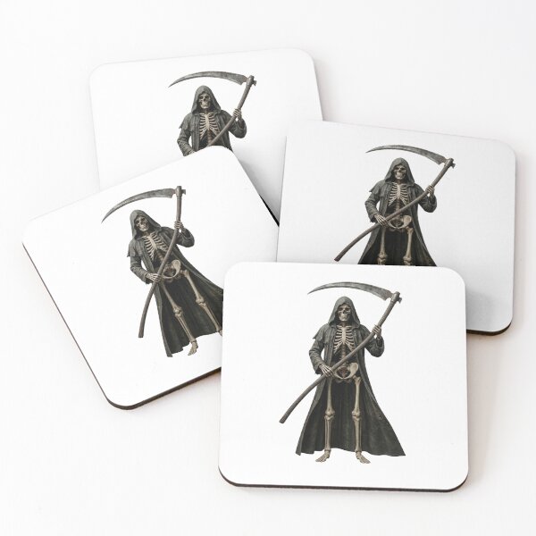 Item preview, Grim Reaper Skeleton with Scythe – Dark Hooded Death Skull Gothic Design designed and sold by Cauldron Crafts.
