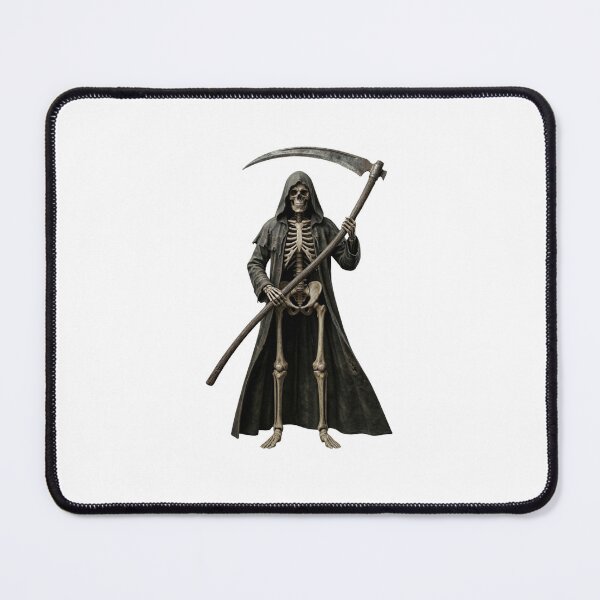Item preview, Grim Reaper Skeleton with Scythe – Dark Hooded Death Skull Gothic Design designed and sold by Cauldron Crafts.