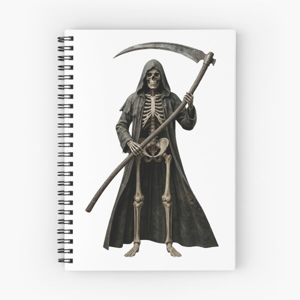 Item preview, Grim Reaper Skeleton with Scythe – Dark Hooded Death Skull Gothic Design designed and sold by Cauldron Crafts.