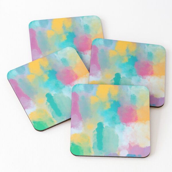 Item preview, Colourful Rainbow Brush Strokes Abstract | Vibrant Watercolour Art designed and sold by Brightful Creations .