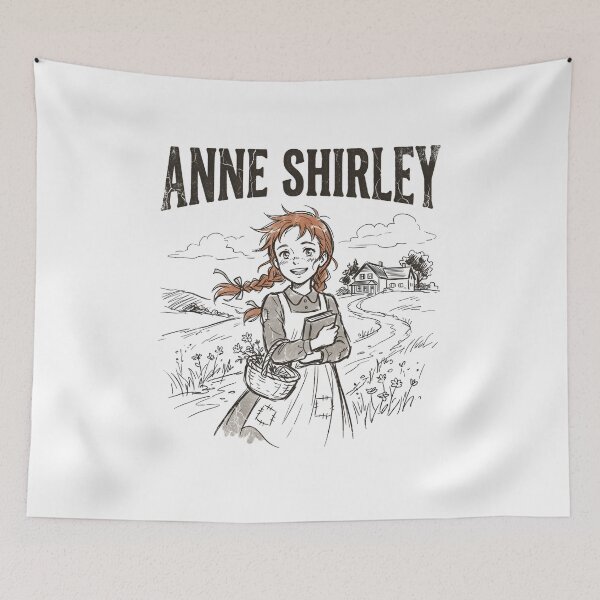 Item preview, Anne Shirley Green Gables House Vintage Distressed Bookworm designed and sold by Fenay Designs.