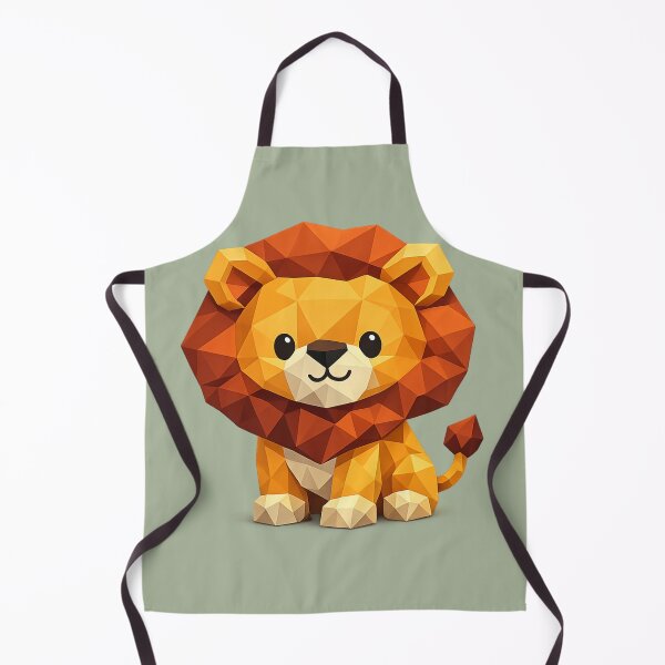 Item preview, Cute Low Poly Geometric Lion Illustration designed and sold by AndreBarnard.