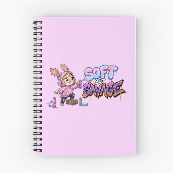 Item preview, Bunny in hoodie says soft but savage  designed and sold by DoneAndDusted.