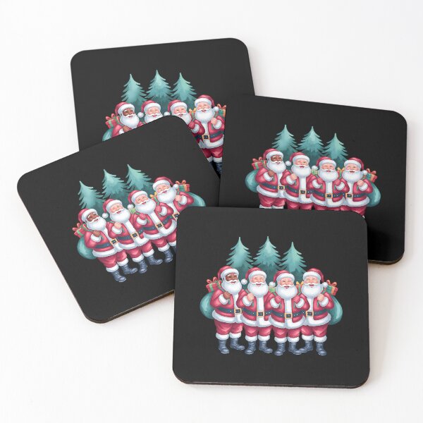 Item preview, Black Santa Holiday Art – Watercolor Christmas Illustration designed and sold by artedigital99.