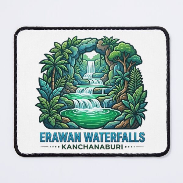 Item preview, ERAWAN WATERFALLS, KANCHANABURI designed and sold by likbatonboot.