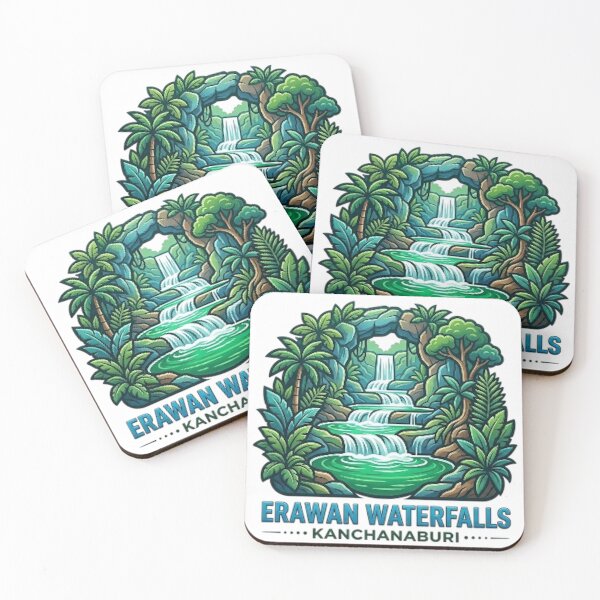 Item preview, ERAWAN WATERFALLS, KANCHANABURI designed and sold by likbatonboot.