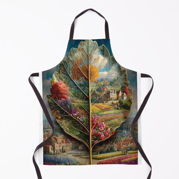Item preview, Vibrant Leaf with Scenic Landscapes Inside It designed and sold by Artessie.