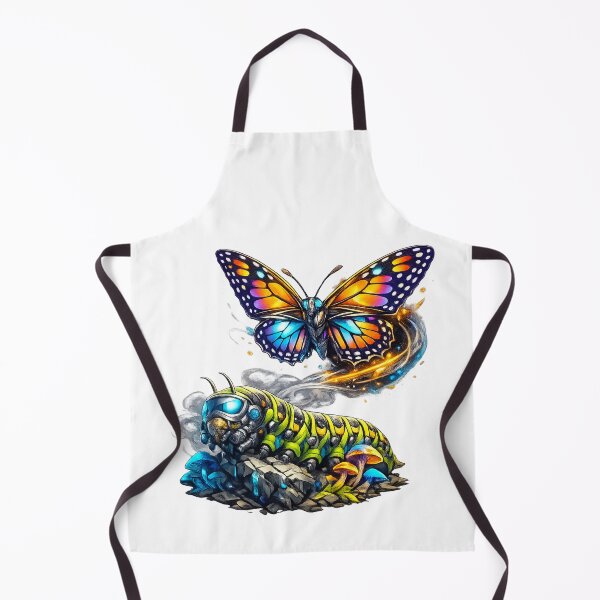 Item preview, Cyber Butterfly Transformation – Futuristic Neon Insect Fantasy Art designed and sold by jerskie_12tribes.