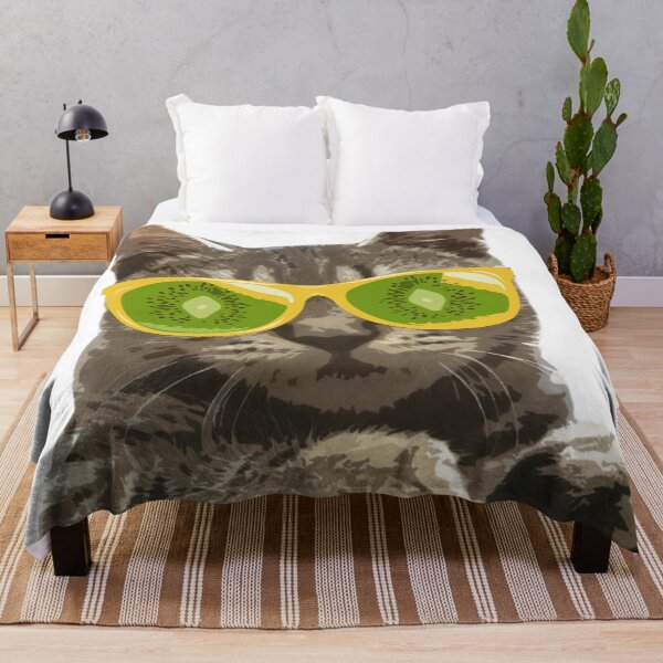 Item preview, Kiwi Cat style Too cool for regular sunglasses designed and sold by sticket-travel.