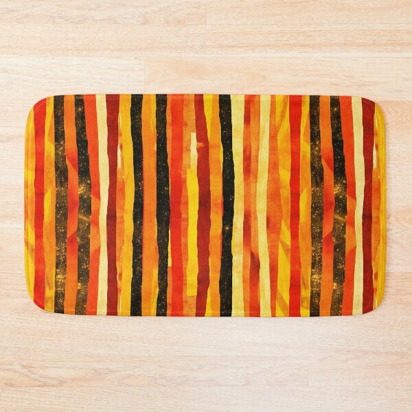 Item preview, Molten Sunset Vertical Stripes Pattern designed and sold by bubblegoth.