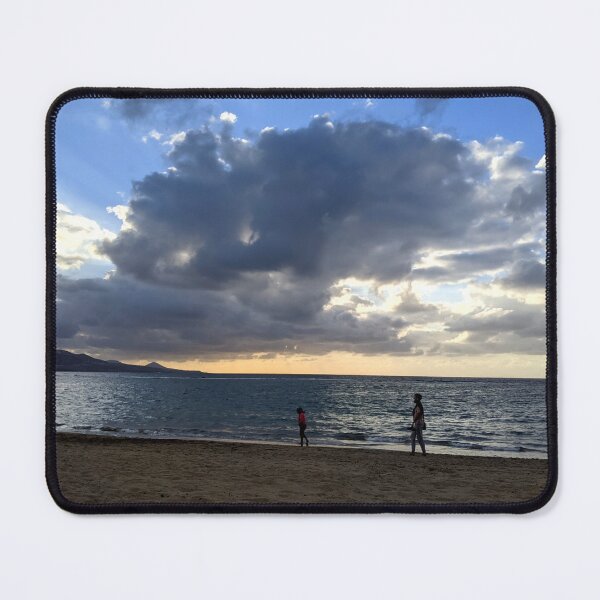 Item preview, Silhouettes on Beach, Dramatic Atlantic Sunset designed and sold by LavaAndLight.