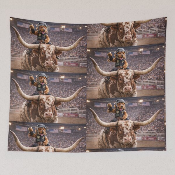 Item preview, Cockapoo Rodeo Rider on a Longhorn designed and sold by Paul Thompson Photography.