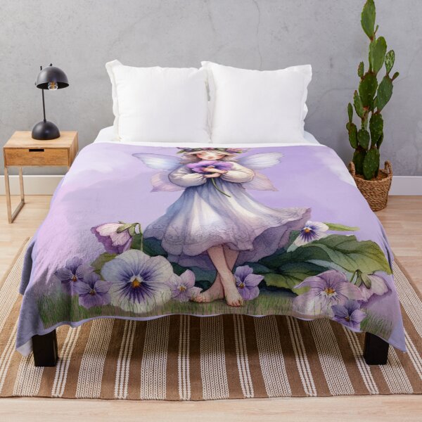 Item preview, angelic fairy with pansies designed and sold by Faerieglen.