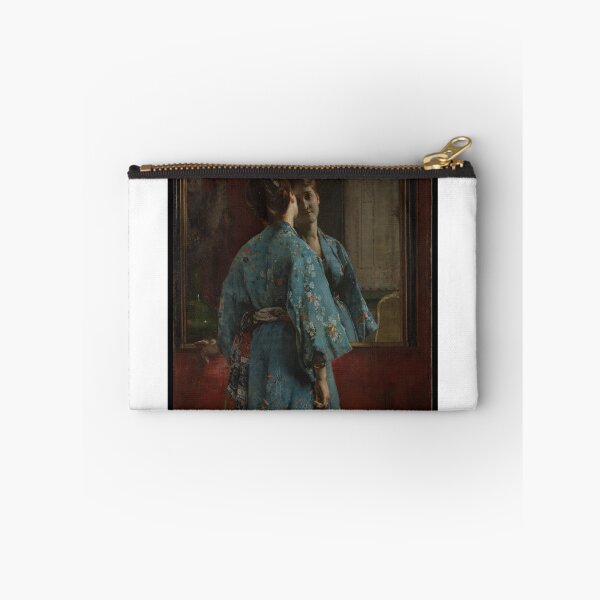 Item preview,  The Japanese Robe Vintage Portrait - Blue Kimono Art by Alfred Stevens designed and sold by Maxi-Decor.