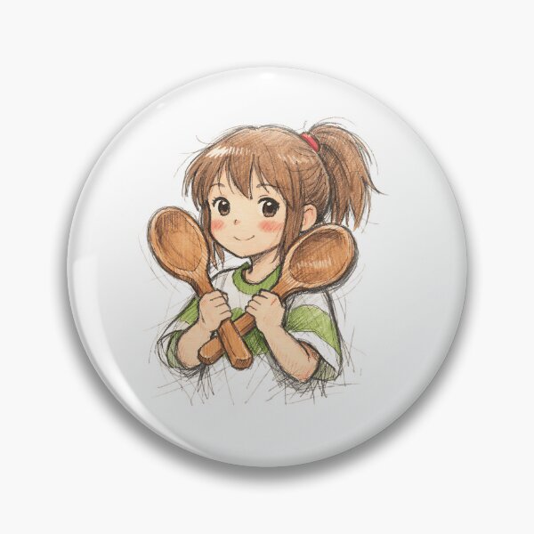 Item preview, Chihiro with Wooden Spoons designed and sold by LIS AND MELIVERSO.