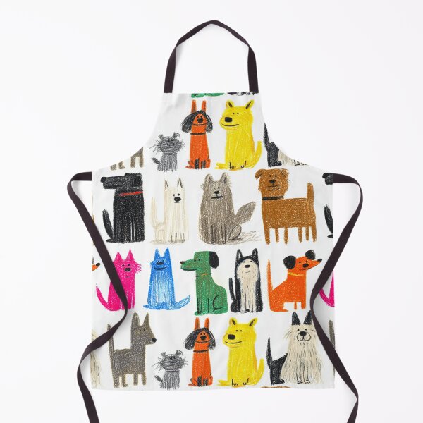 Item preview, Colorful Hand Drawn Whimsical Dog Artwork designed and sold by emrdesigns.