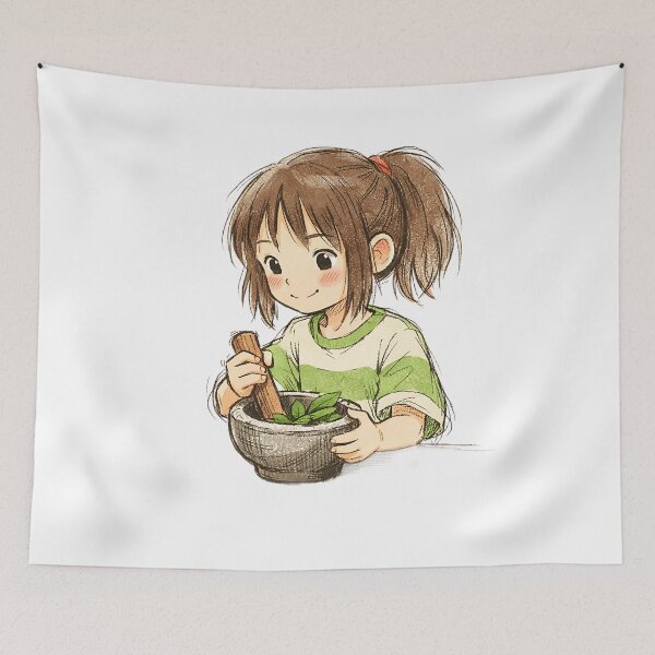 Item preview, Chihiro with Herb Mortar designed and sold by LIS AND MELIVERSO.