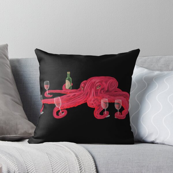 Item preview, Red Octopus Red Wine, handpainted picture designed and sold by AK-Hevonen.