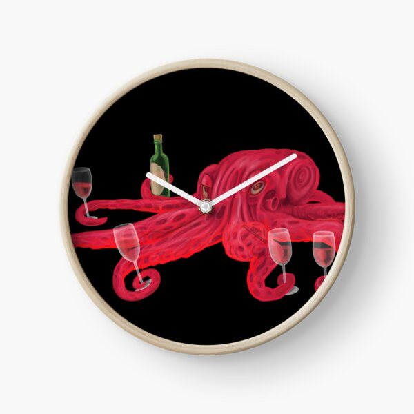 Item preview, Red Octopus Red Wine, handpainted picture designed and sold by AK-Hevonen.