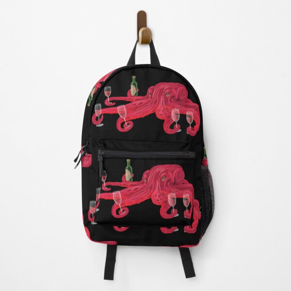 Item preview, Red Octopus Red Wine, handpainted picture designed and sold by AK-Hevonen.