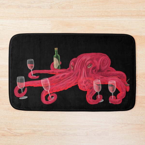 Item preview, Red Octopus Red Wine, handpainted picture designed and sold by AK-Hevonen.