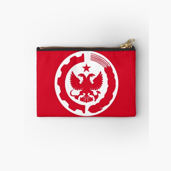 Item preview, Futuristic Communist Technocracy Utopia | Hoi4 TNO Serov Flag Badge designed and sold by Based History.